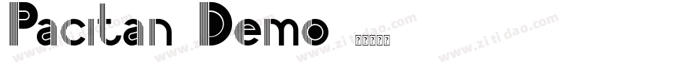 Pacitan Demo字体转换